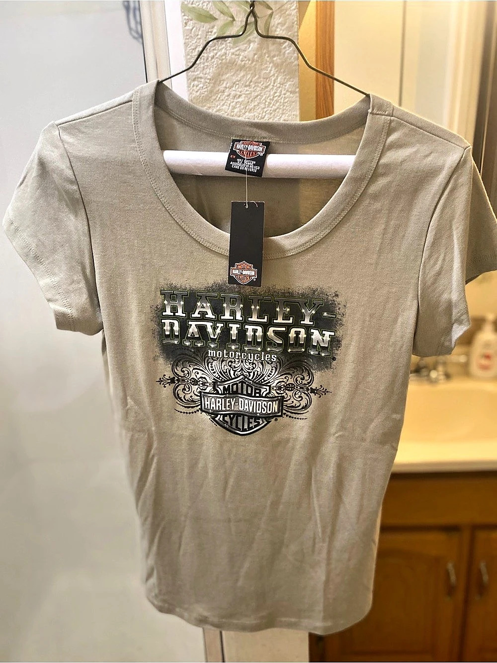 Harley-Davidson Logo Graphic Tee Tan